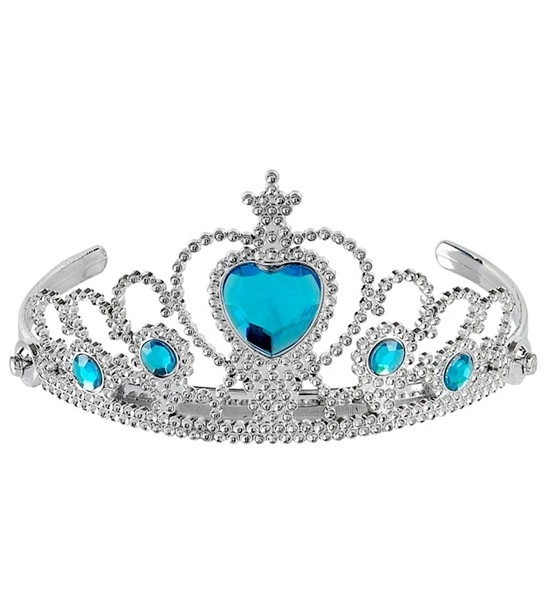 Silver Tiara with Turquoise Gems