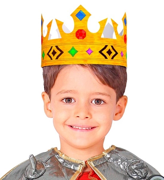 Set of 6 Paintable Paper Crowns