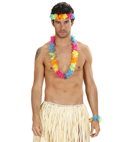 BRIGHT MULTICOLOR HAWAIIAN SETS