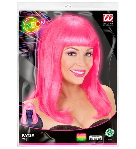 Neon Pink Patsy Wig