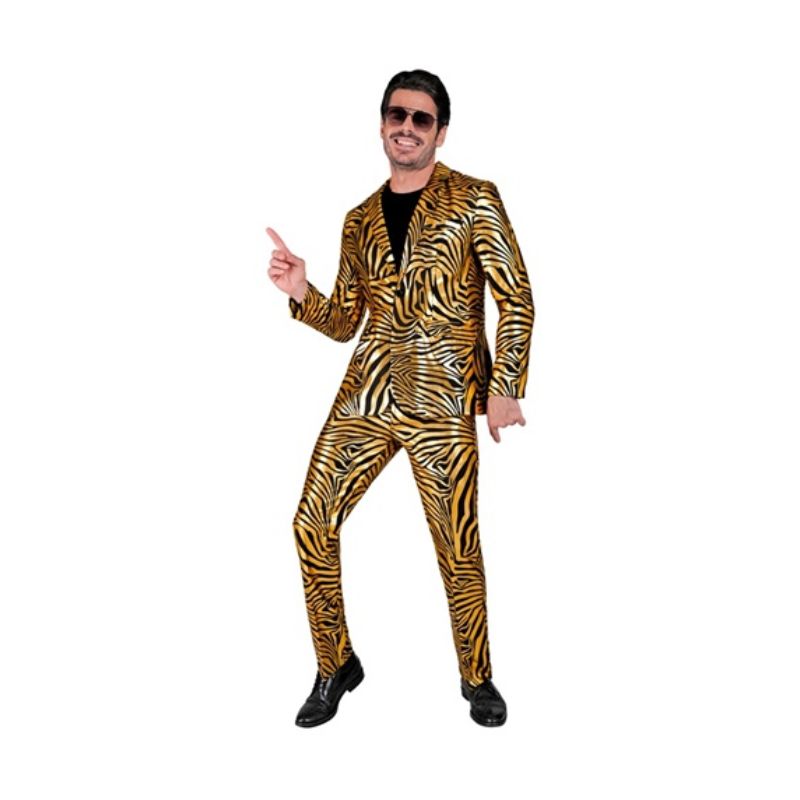 Gold Animalier Party Fashion Suit