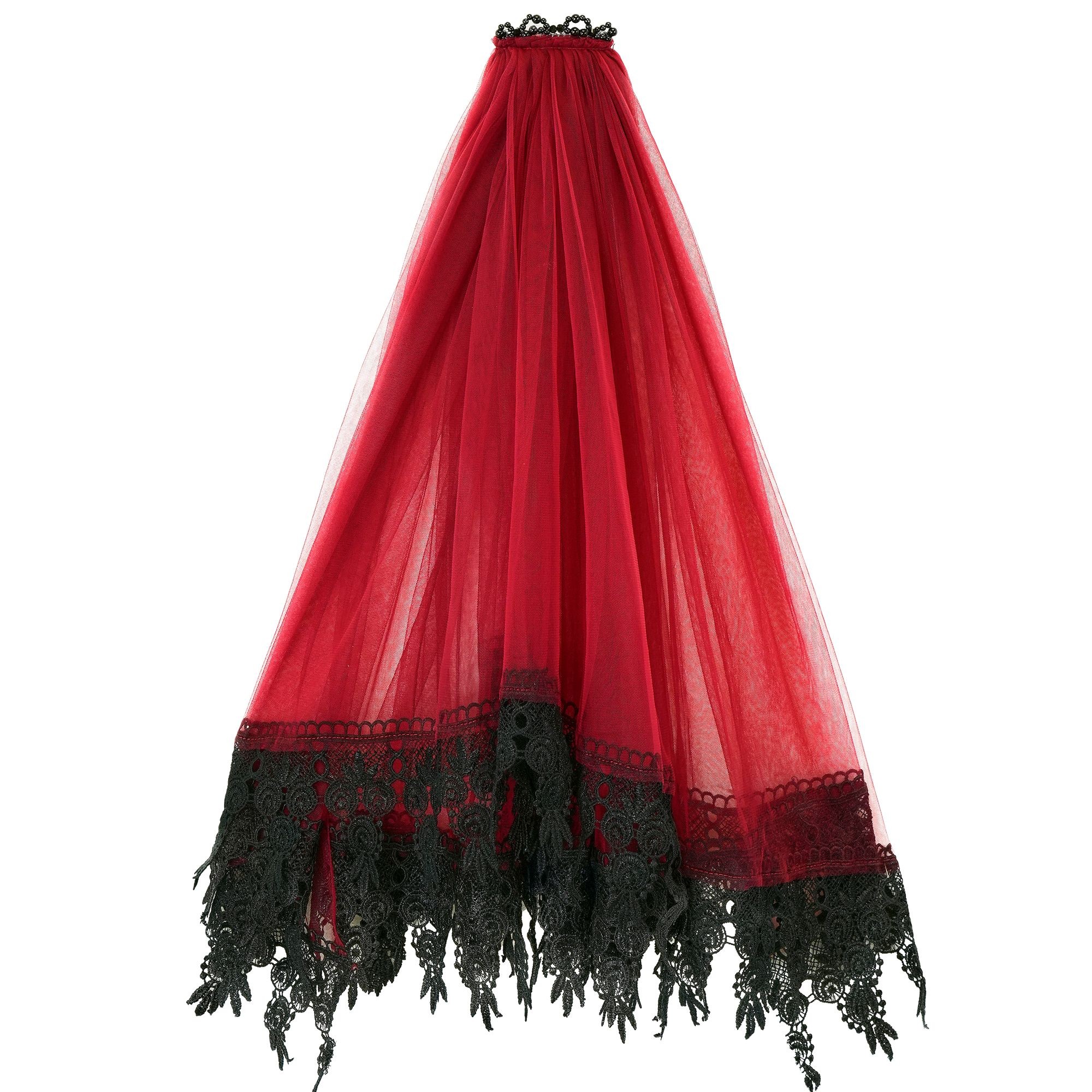 Veil Lace Red