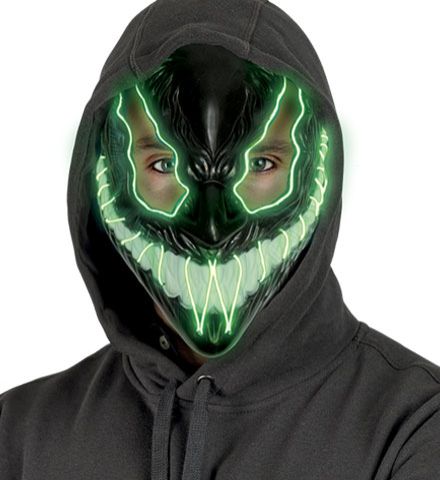 Green Led Monster Mask