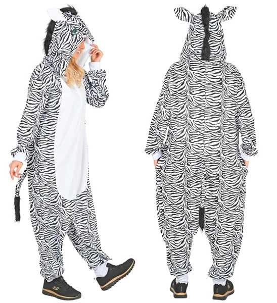 Plush Onesie Zebra