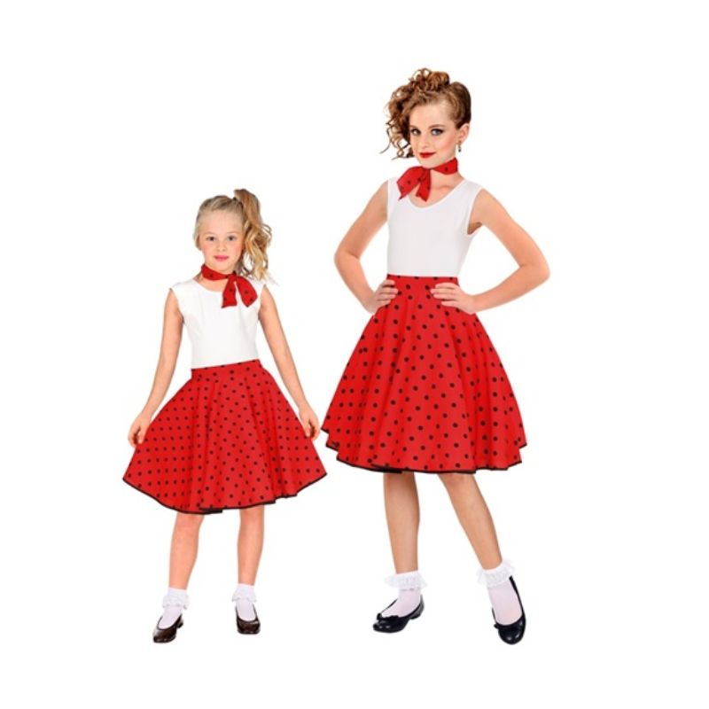 Red 50s Polka Dots