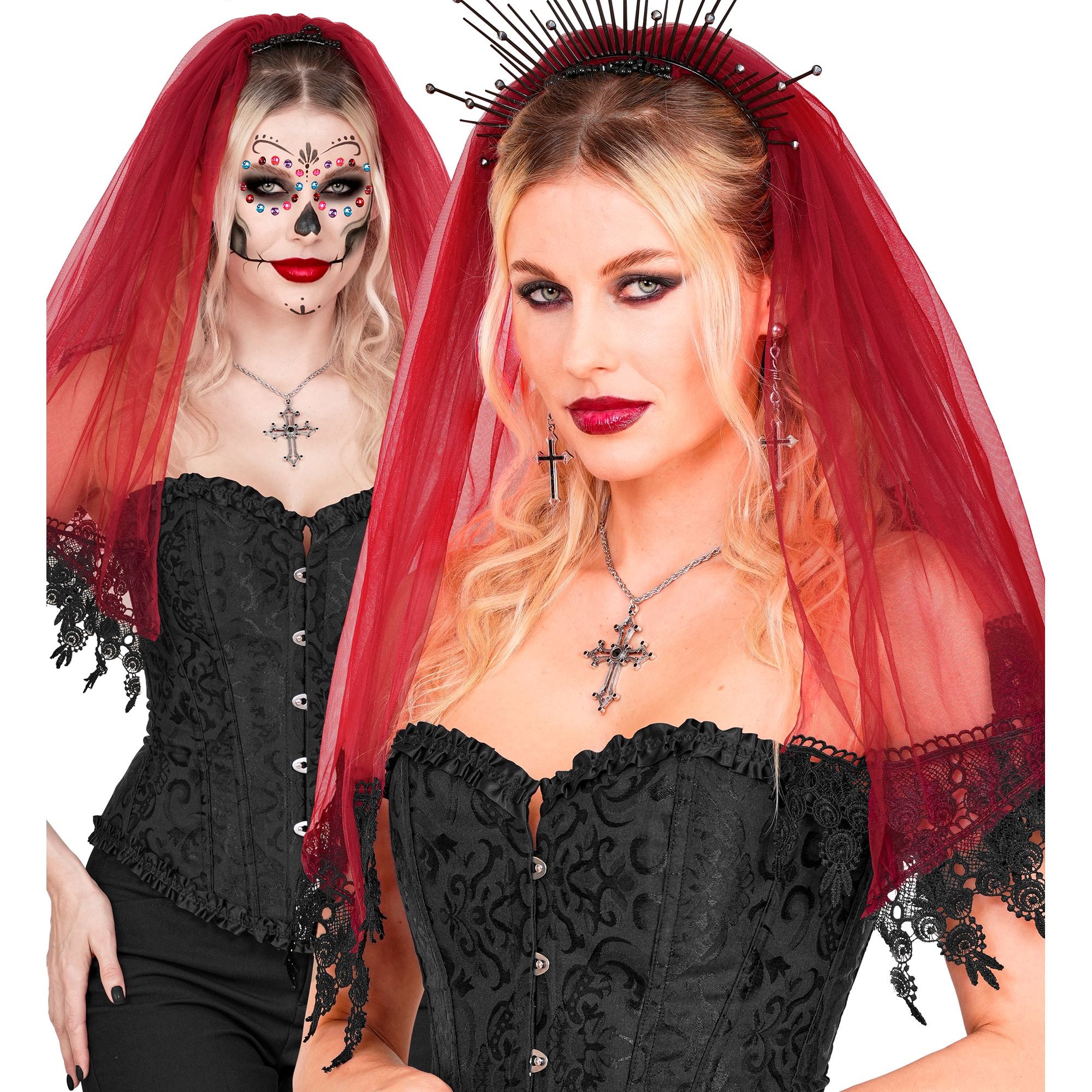 Veil Lace Red