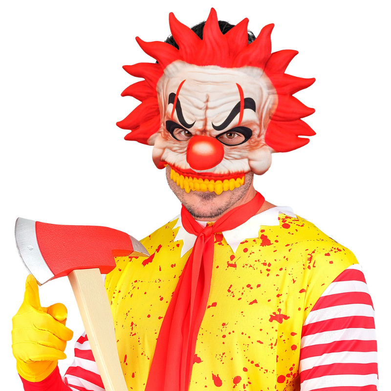 Killer Clown Chinless Fabric Mask