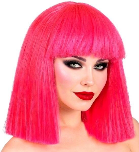 Hot Pink Showgirl Wig
