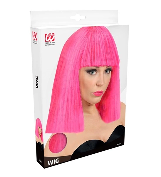 Hot Pink Showgirl Wig