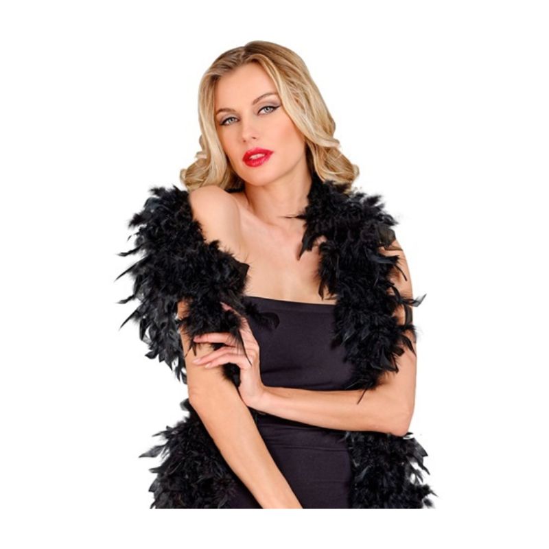FEATHER BOA BLACK - 1,80 m