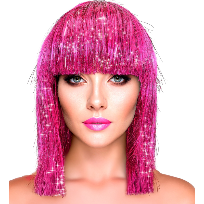 Glitzy Wig Pink