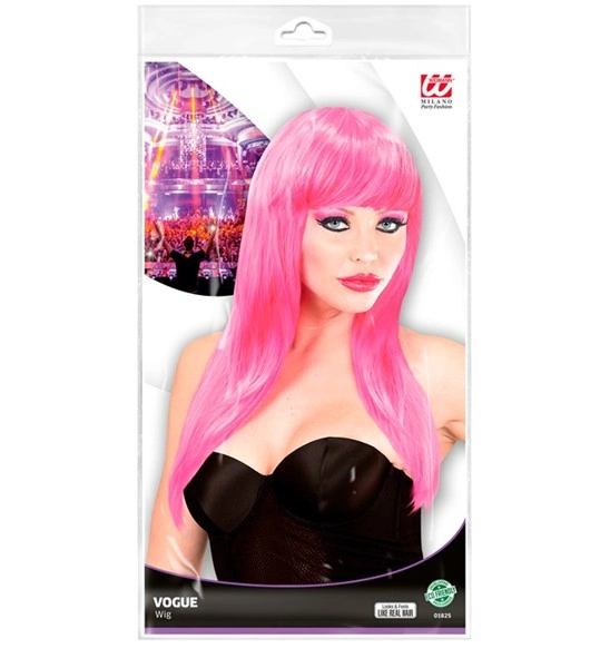 Hot Pink Vogue Wig