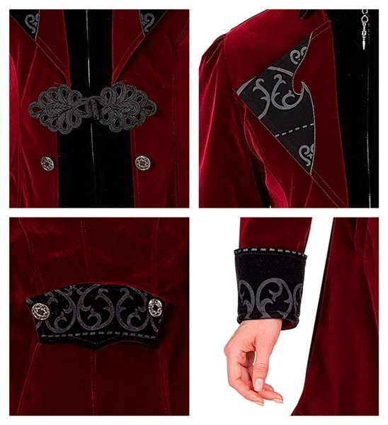 Burgundy Velvet Gothic