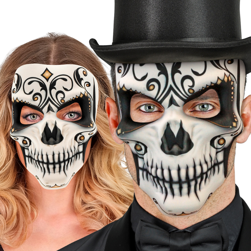 Señor Dia De Los Muertos Fabric Mask