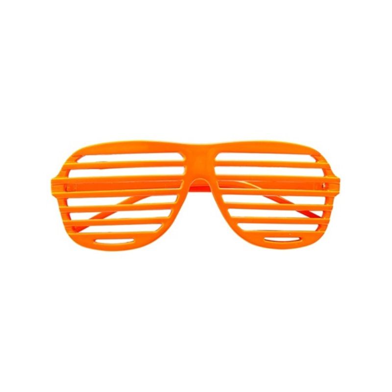 Neon Orange Shutter Glasses
